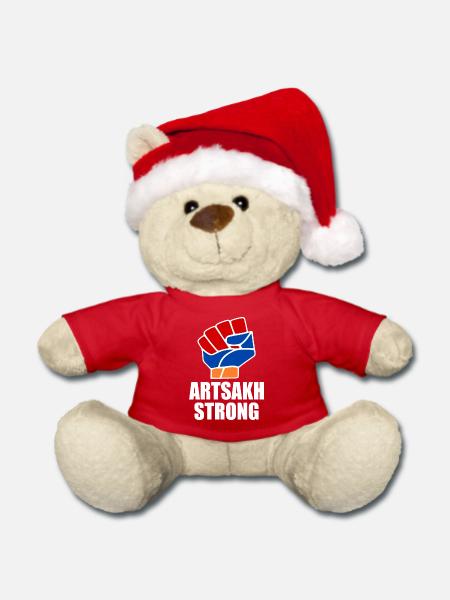 Artsakh strong - Weihnachtsteddy - Rot