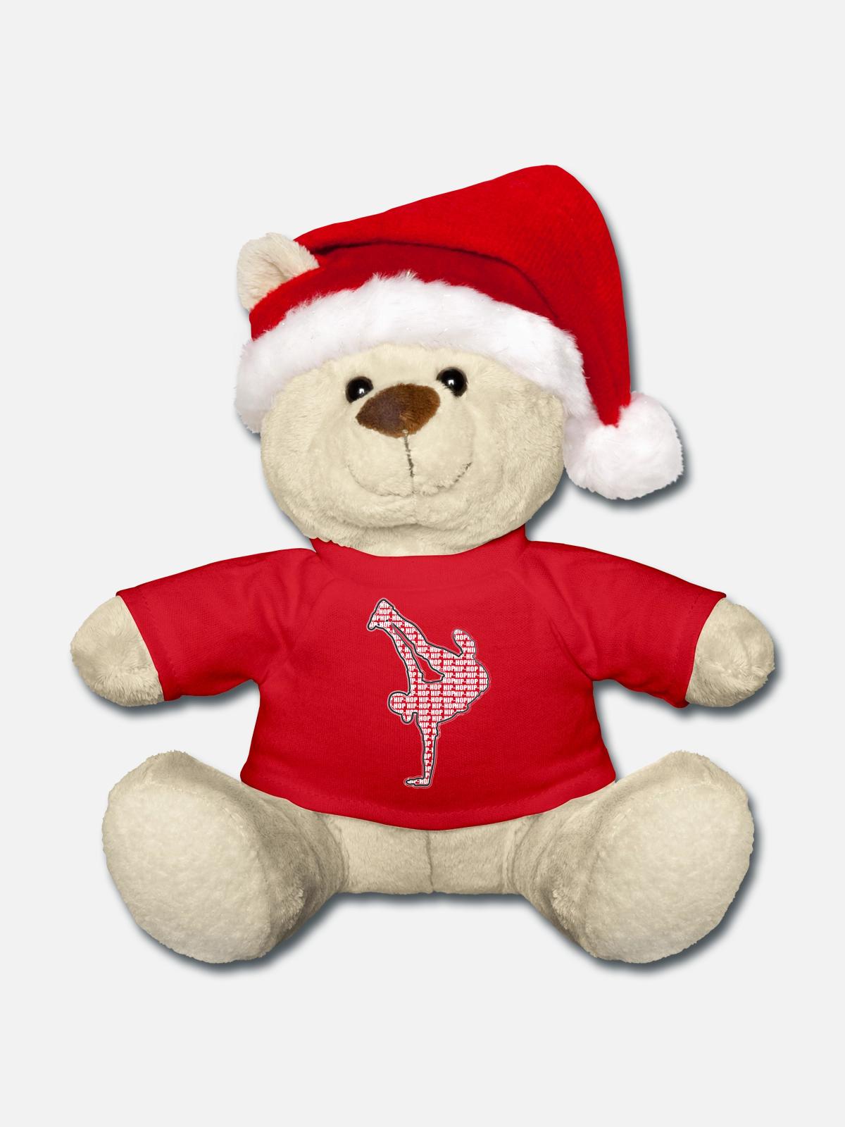 Breakdance - Weihnachtsteddy - Rot - Vorne