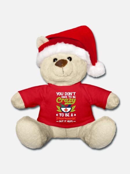 Apotheker Pharmazeutisch-technischer - Weihnachtsteddy - Rot