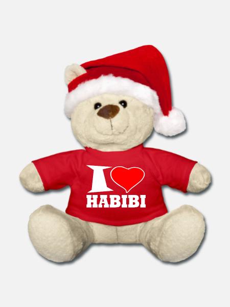 Habibi - Weihnachtsteddy - Rot