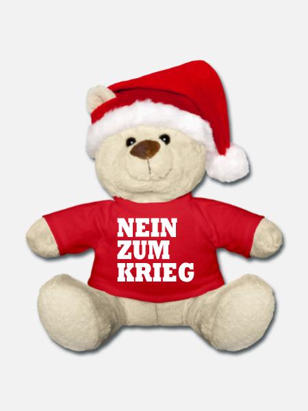 Nein zum krieg - Weihnachtsteddy - Rot