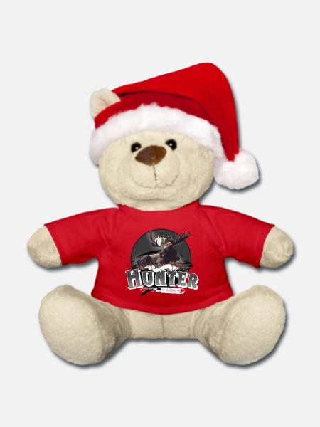 Hunter Jäger Jagen - Weihnachtsteddy - Rot