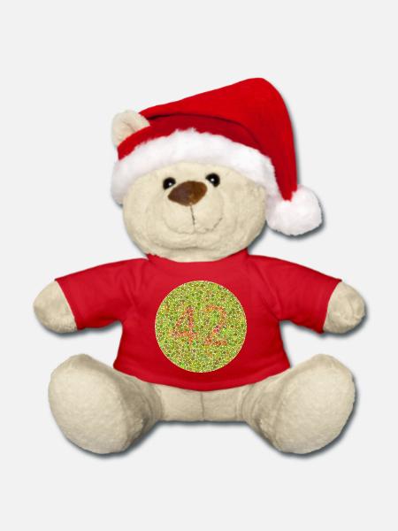 Zweiundvierzig - Weihnachtsteddy - Rot