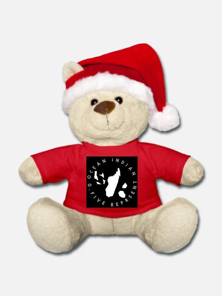 Design für den Indischen Ozean - Weihnachtsteddy - Rot