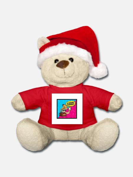 Ich werde zum klassischen Pop-Retro - Weihnachtsteddy - Rot