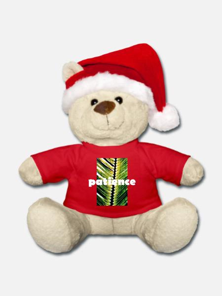 PATIENCE - Weihnachtsteddy - Rot