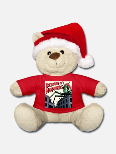 Grashüpfer Angriff - Weihnachtsteddy - Rot