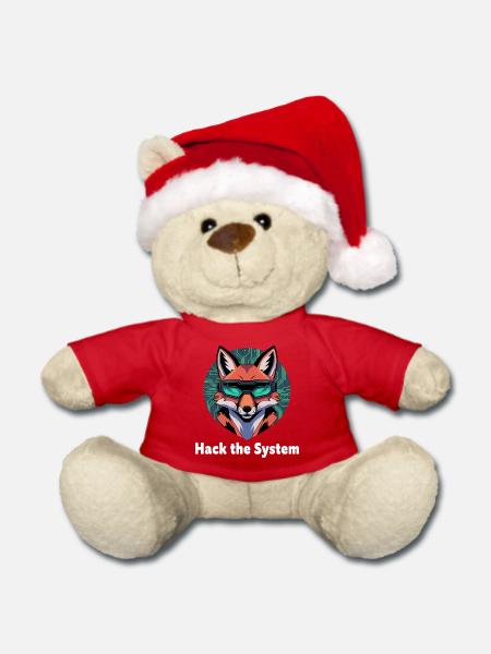 Fuchs Cyberspace VR-Goggles - Weihnachtsteddy - Rot
