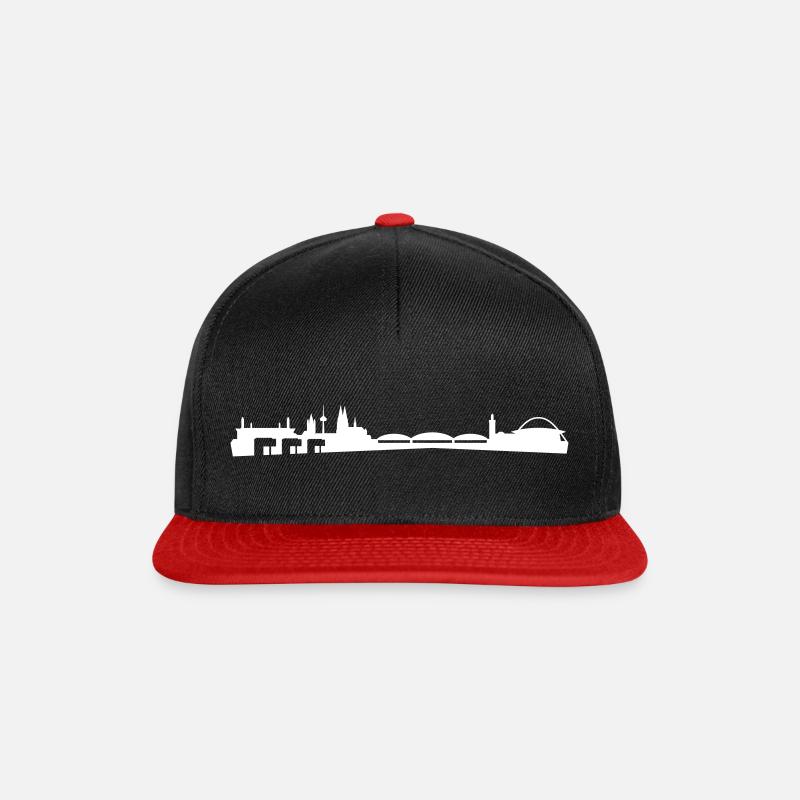 KÖLLE SKYLINE LANG - Snapback Cap - Schwarz/Rot