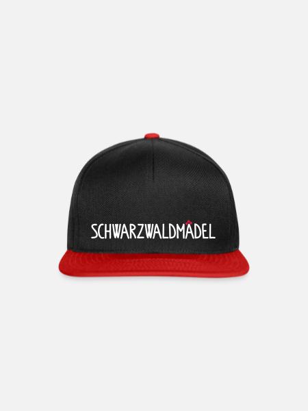 Schwarzwaldmädel - Snapback Cap - Schwarz/Rot