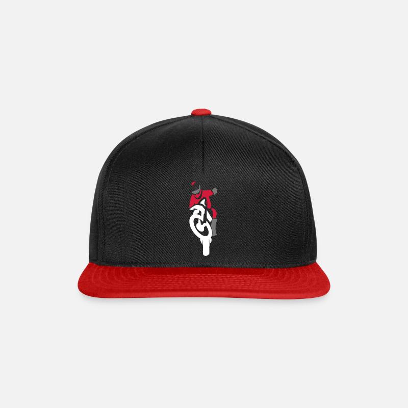 Wheeling - Snapback Cap - black/red