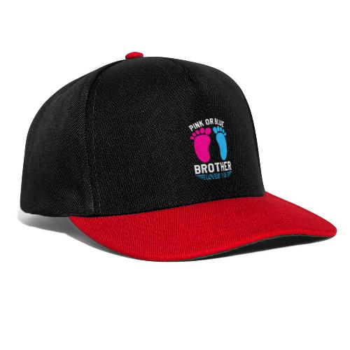 Pink or blue brother loves you - Snapback Cap