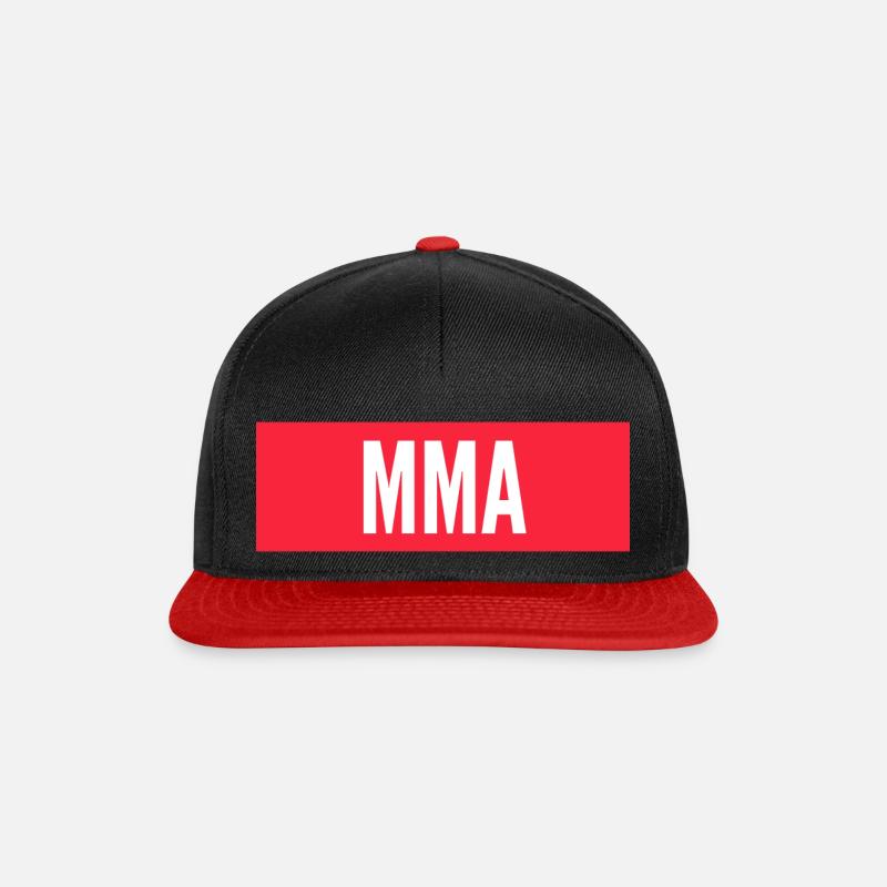 MMA - Snapback Cap - Schwarz/Rot