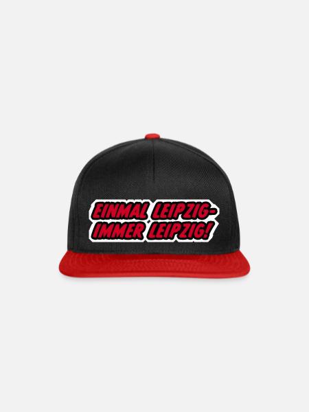 Einmal Leipzig Immer Leipzig - Snapback Cap - Schwarz/Rot