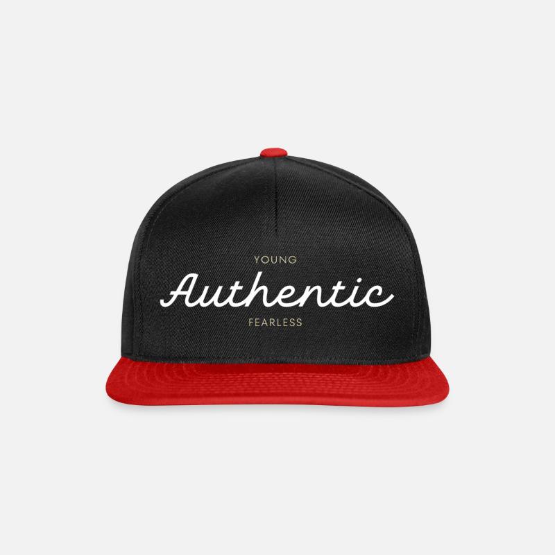 Young Autentic Fearless - Snapback Cap - Schwarz/Rot