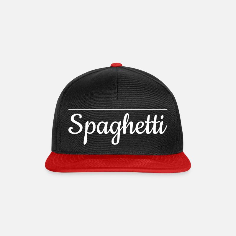 Spaghetti - Snapback Cap - Schwarz/Rot