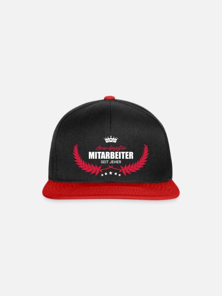 Grandiostester Mitarbeiter seit jeher - Snapback Cap - Schwarz/Rot