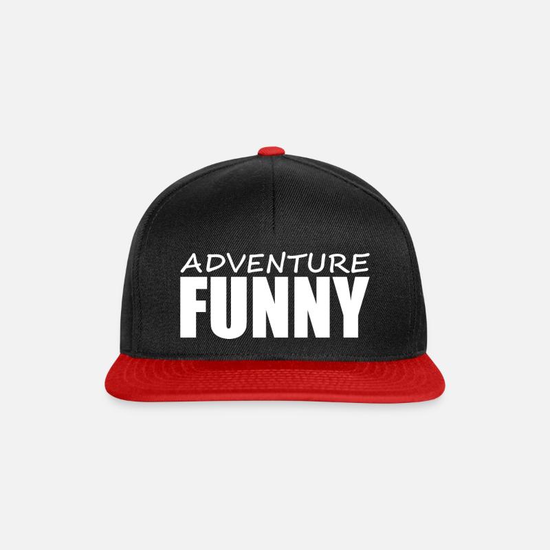 Denglisch - Spruch - lustig - Snapback Cap - Schwarz/Rot