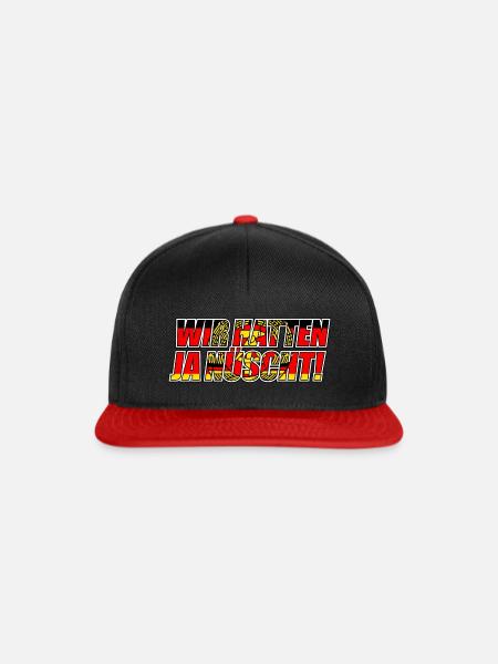 Wir hatten ja nüscht - DDR Spruch (v2) - Snapback Cap - Schwarz/Rot