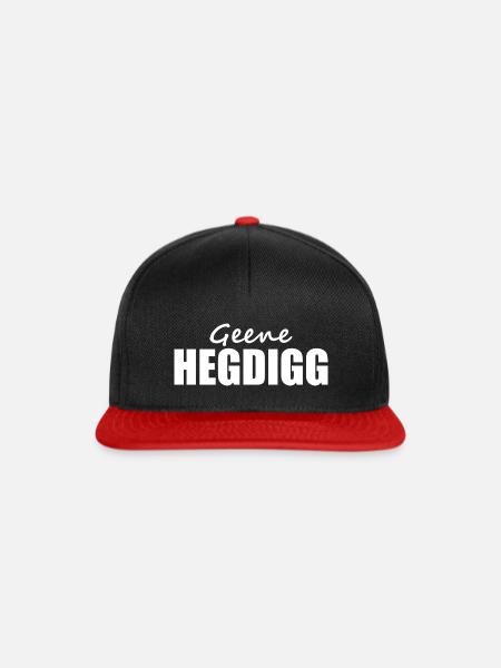 Sächsisch - Dialekt - Spruch - Snapback Cap - Schwarz/Rot