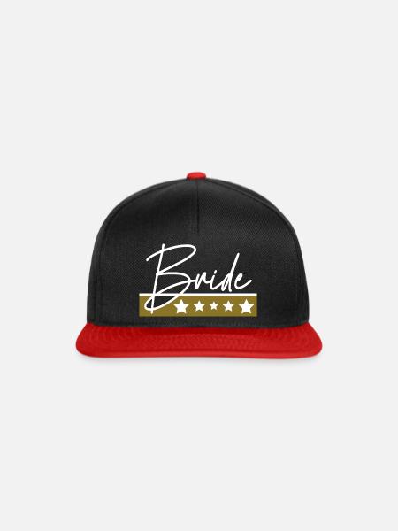 The Bride - Snapback Cap - Schwarz/Rot