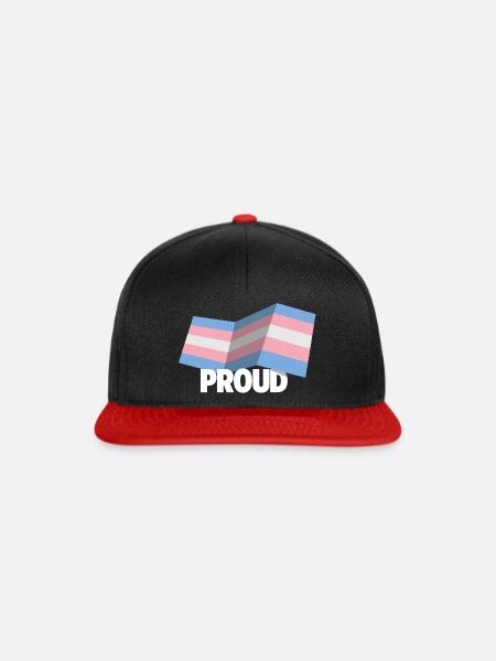 PROUD 2025 Trans - Snapback Cap - Schwarz/Rot
