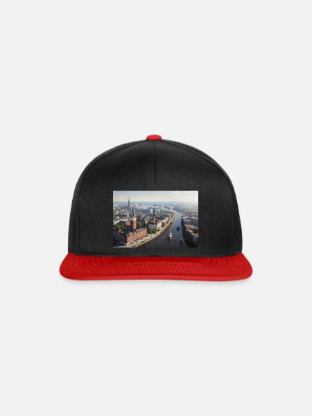 Hamburger Stadtkern - Snapback Cap - Schwarz/Rot