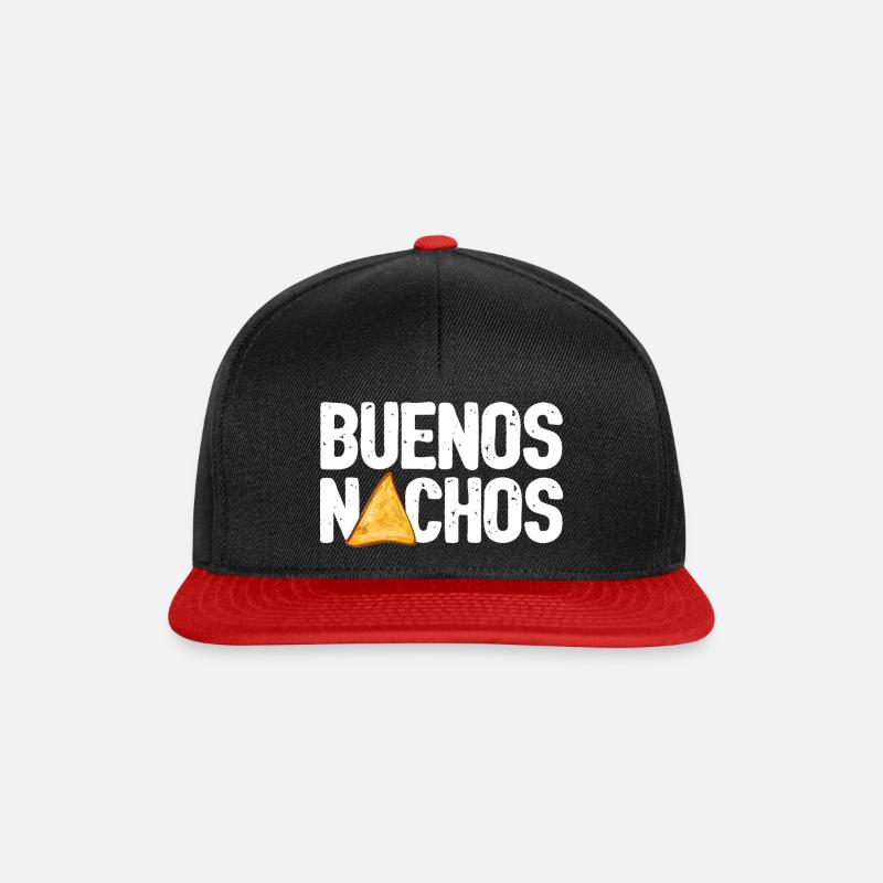Nourriture Taco Nachos Graphique - Casquette snapback - noir/rouge