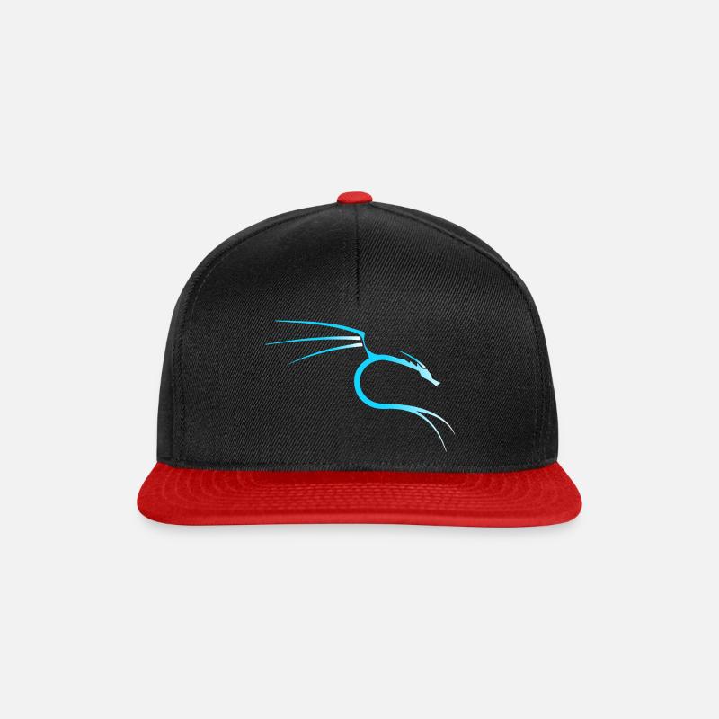 Kali Linux Dragon - Casquette snapback - noir/rouge