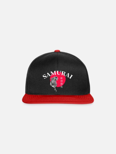 Samurai - Snapback Cap - Schwarz/Rot