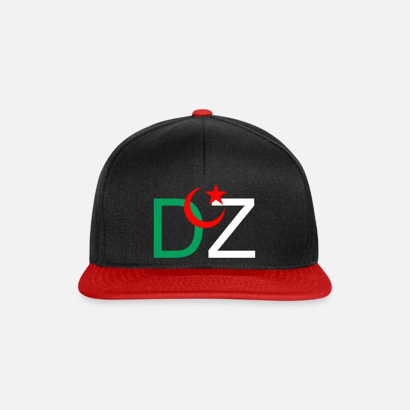 DZ Algérie - Casquette snapback - noir/rouge