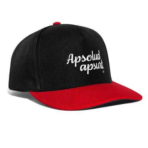 Apsolud apsurt (Motivfarbe individualisierbar) - Snapback Cap