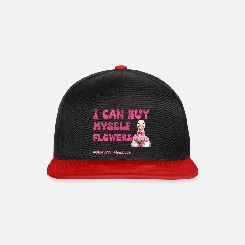 Saint-Valentin Amour de soi Canard - Casquette snapback - noir/rouge