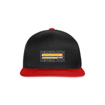 Frauen Weltmeisterschaft 2023 Fußball Niederlande - Snapback Cap - Schwarz/Rot - Vorne