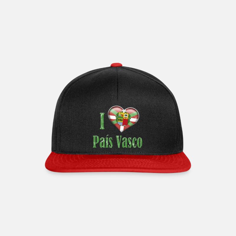 Baskenland | I love País Vasco 2 - Snapback Cap - Schwarz/Rot