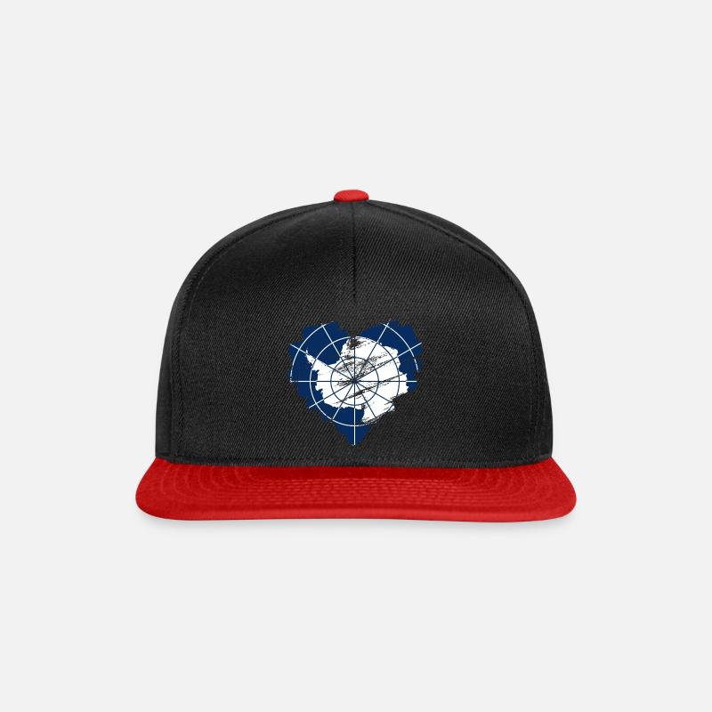 Antarctica - Snapback Cap - black/red