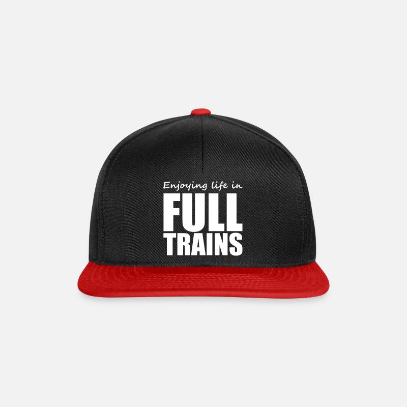 Denglisch - Spruch - lustig - Snapback Cap - Schwarz/Rot