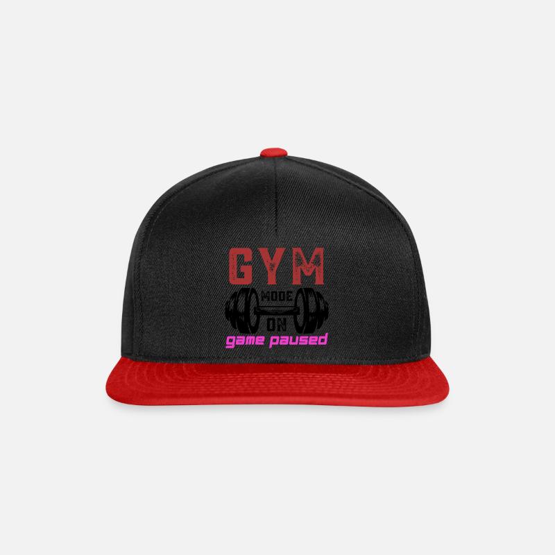 GymModeOn - Snapback Cap - Schwarz/Rot