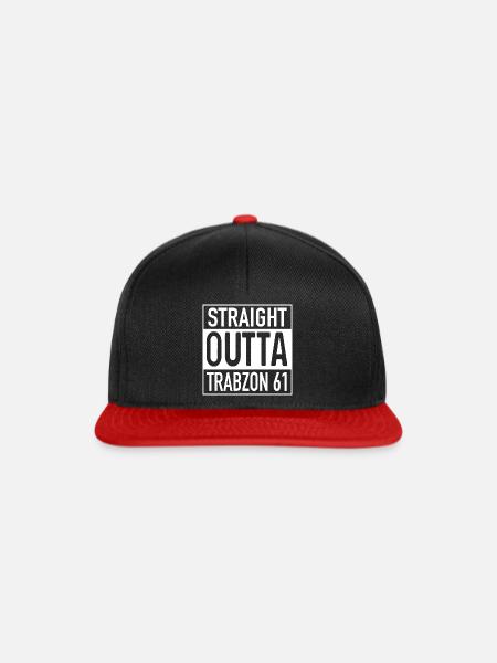 Straight OUTTA Trabzon 61 - Snapback Cap - Schwarz/Rot