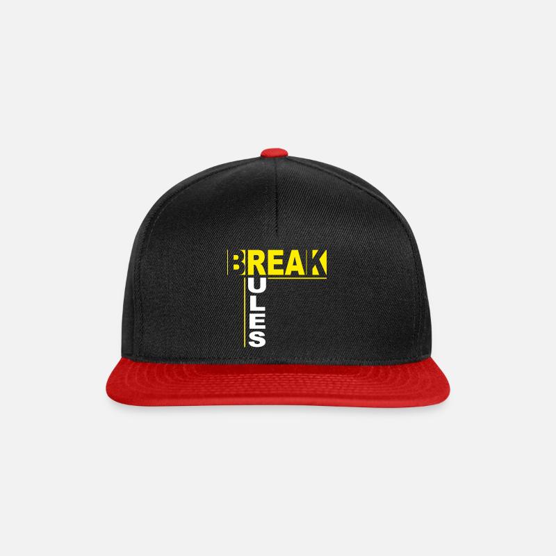 Break Rules - Snapback Cap - black/red