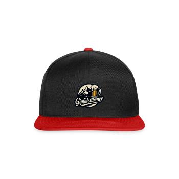 Gipfel Bier - Snapback Cap - Schwarz/Rot - Vorne