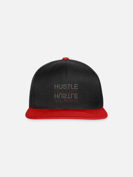 Hustle Arbeit - Snapback Cap - Schwarz/Rot