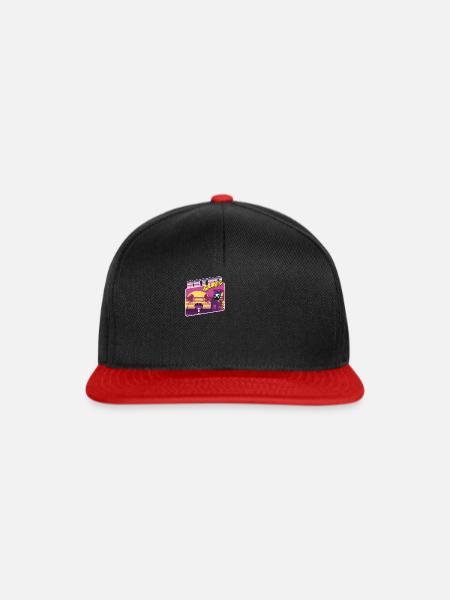 Retro Games - Snapback Cap - Schwarz/Rot