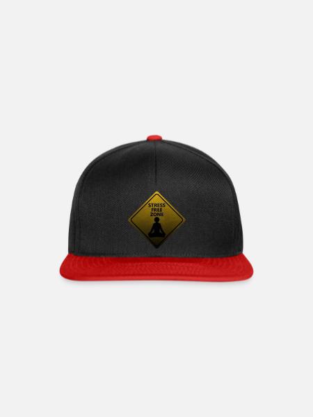 Stressfreie Zone - Snapback Cap - Schwarz/Rot