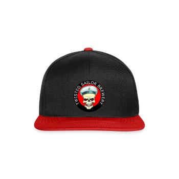TWISTED SAILOR ROUND1 - Snapback Cap - black/red - Front