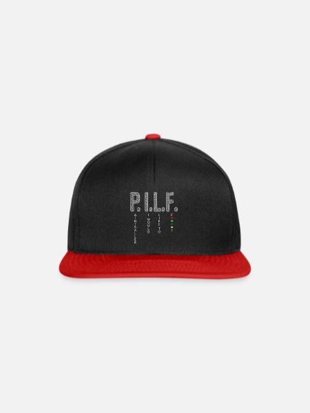 Paintball Gotcha - Snapback Cap - Schwarz/Rot