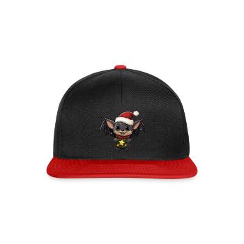 Noël des chauves-souris - Casquette snapback - noir/rouge - Devant