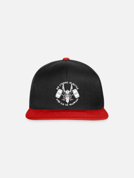 WikingerThor Walhalla - Snapback Cap - Schwarz/Rot