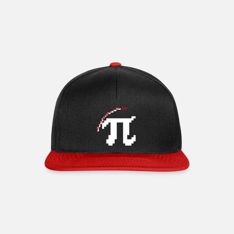 Pixel Pi icon - Snapback Cap - black/red