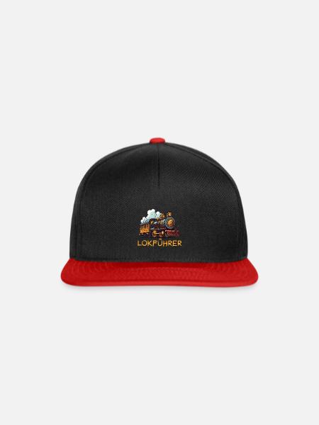Eisenbahner - Snapback Cap - Schwarz/Rot